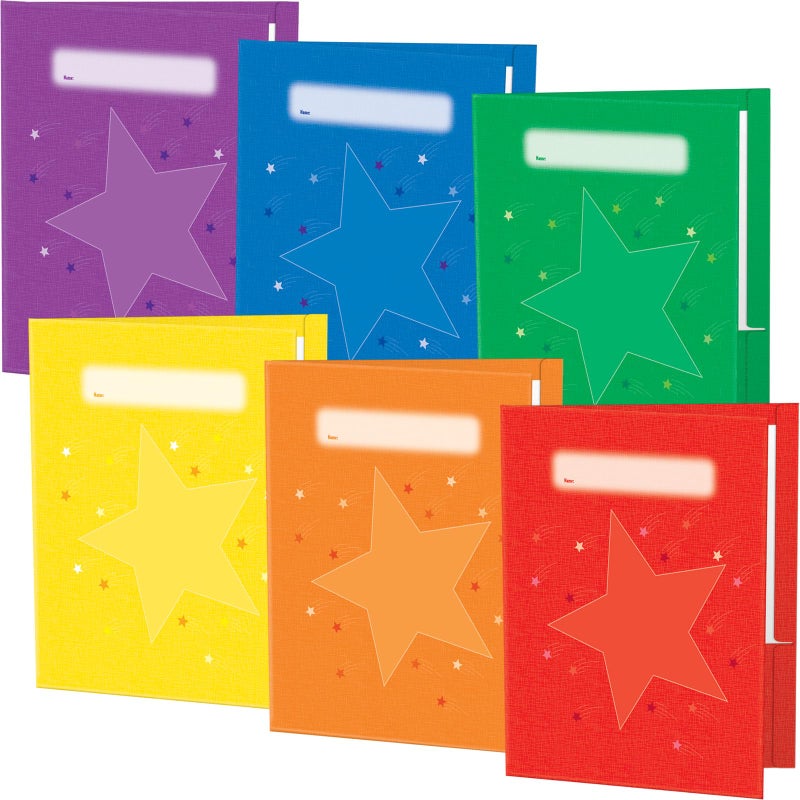 Really Good Stuff Group-Color Folders - 6-Colors - Image 1